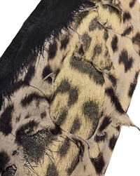 Fall/Winter 2001 Roberto Cavalli Leopard & Fur Print Jeans