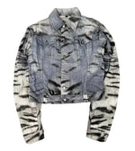 FW2004 Roberto Cavalli zebra scratched Jacket