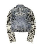 FW2004 Roberto Cavalli zebra scratched Jacket