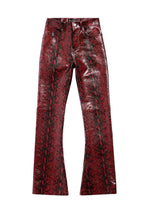 Custom Waxed Snakeskin Jeans